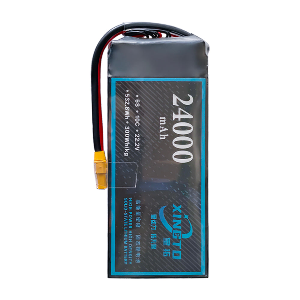 XINGTO 6S 22.2V 24000mah 10C Lipo Battery High Density Semi Solid-State Lithium Battery