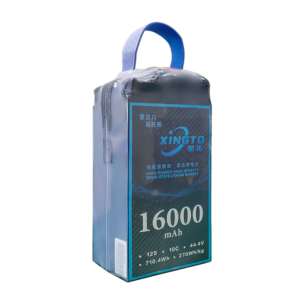 XINGTO 12S 16000mah 10C Lipo Battery High Density Semi Solid-State Lithium Battery