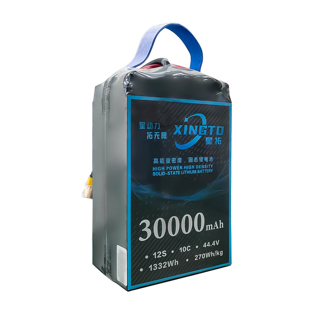 XINGTO 12S 30000mah 10C Lipo Battery High Density Semi Solid-State Lithium Battery