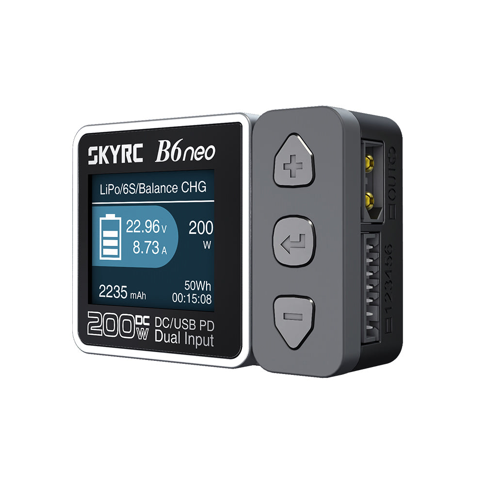 SKYRC B6neo Smart Charger DC 200W PD 80W Lipo Battery Balance Charger