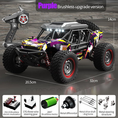 SCY 16106 PRO 1/16 4WD Drift Brushless Electric Off-Road RC Desert Car Crawler