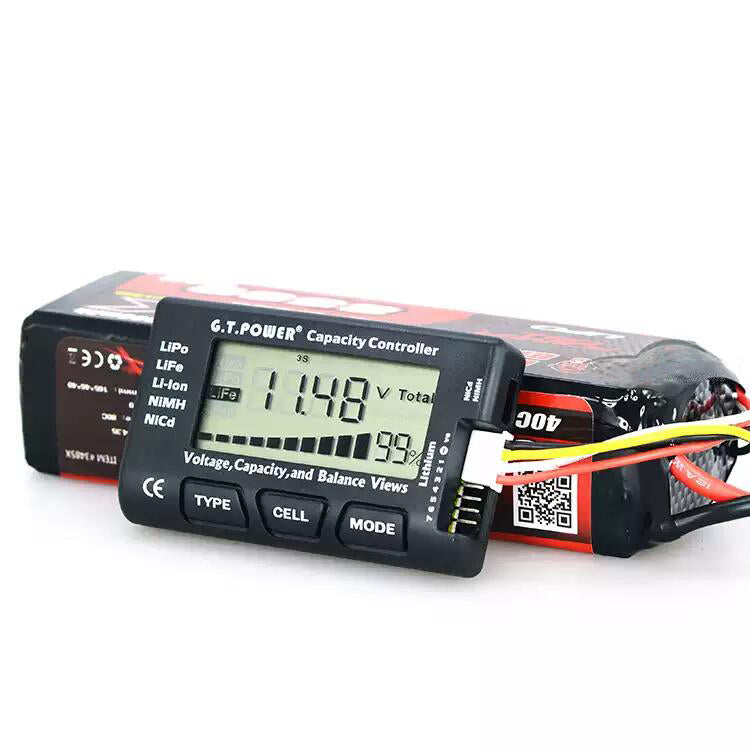 1-8S Battery Voltage Capacity Meter Battery Tester with Balance Function