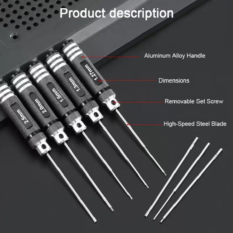 ARRIS High-speed Steel Ultra-hard Special Hexagon Screwdriver Set for (4pcs)
