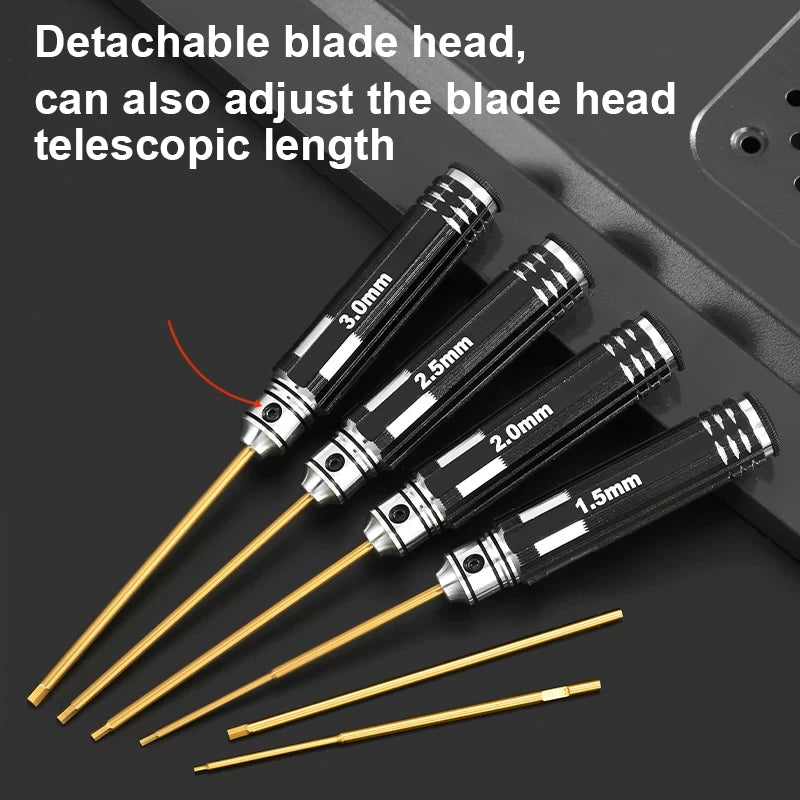 ARRIS High-speed Steel Ultra-hard Special Hexagon Screwdriver Set for (4pcs)