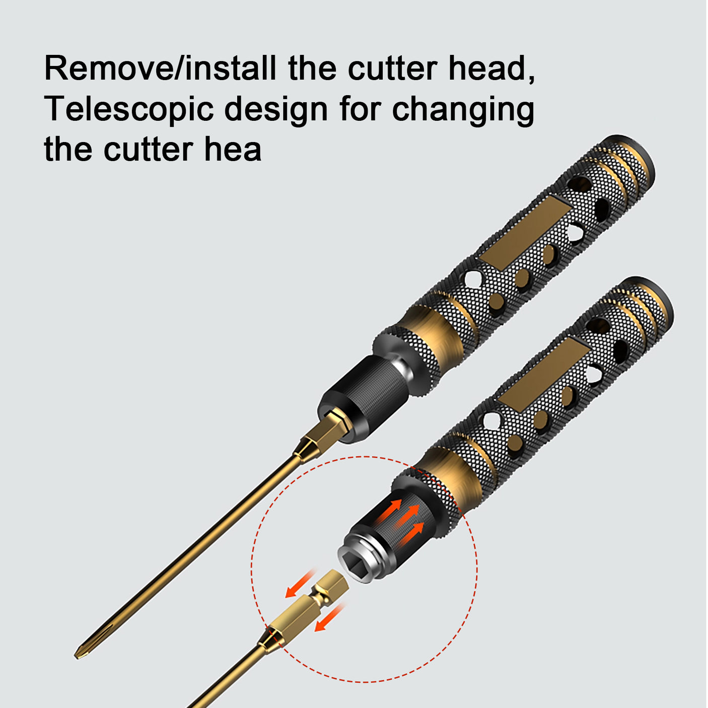 ARRIS Golden Honeycomb Handle 4 In 1 Hex Screwdriver Set 1.5-3.0MM