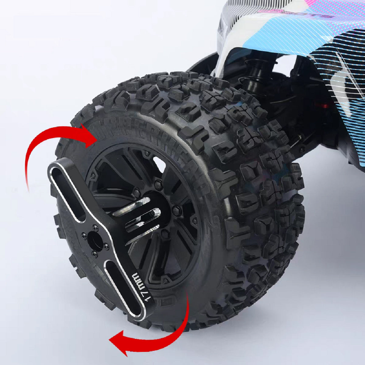 17mm Wheel Hex Nuts Sleeve Wrench Tool for 1/8 Off-road Rc Car