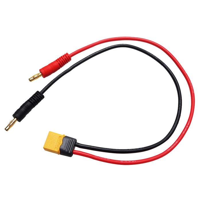 ARRIS Charger Leads XT60 Male Connector to 4mm Banana Plug (30cm / 14AWG) HA7083