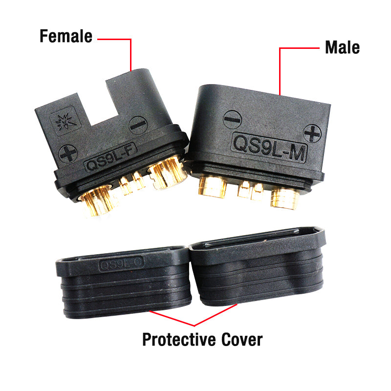 ARRIS QS9L Heavy-duty Anti-spark Battery Connector High Current Plug Male Female for UAV agriculture drone