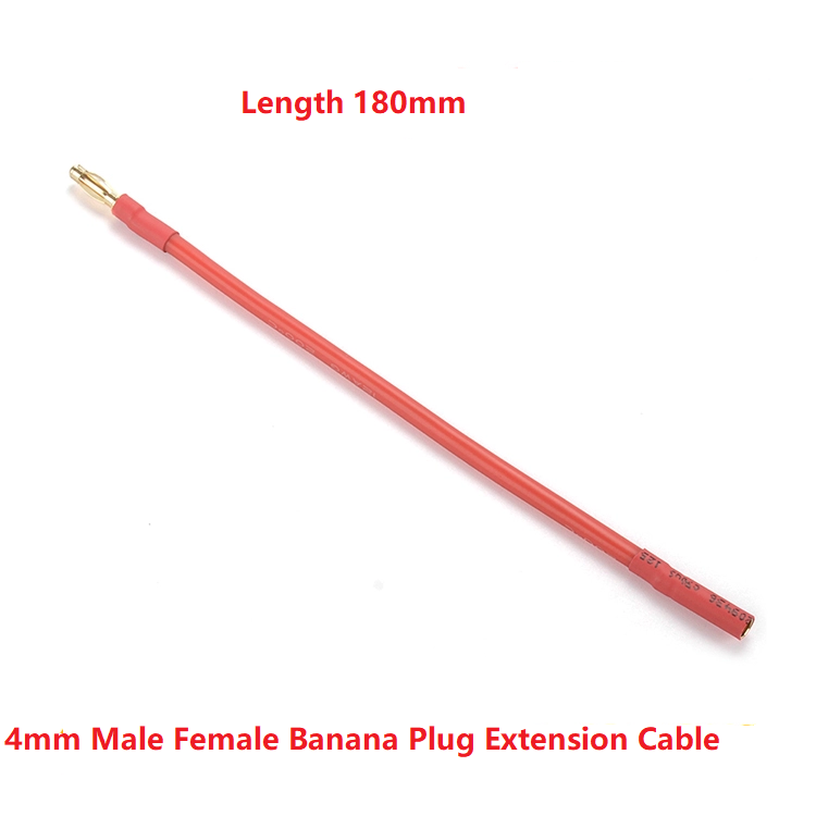 ARRIS 12AWG 4MM 6.5MM Male Female Banana Plug Motor ESC Extension Cable 180MM