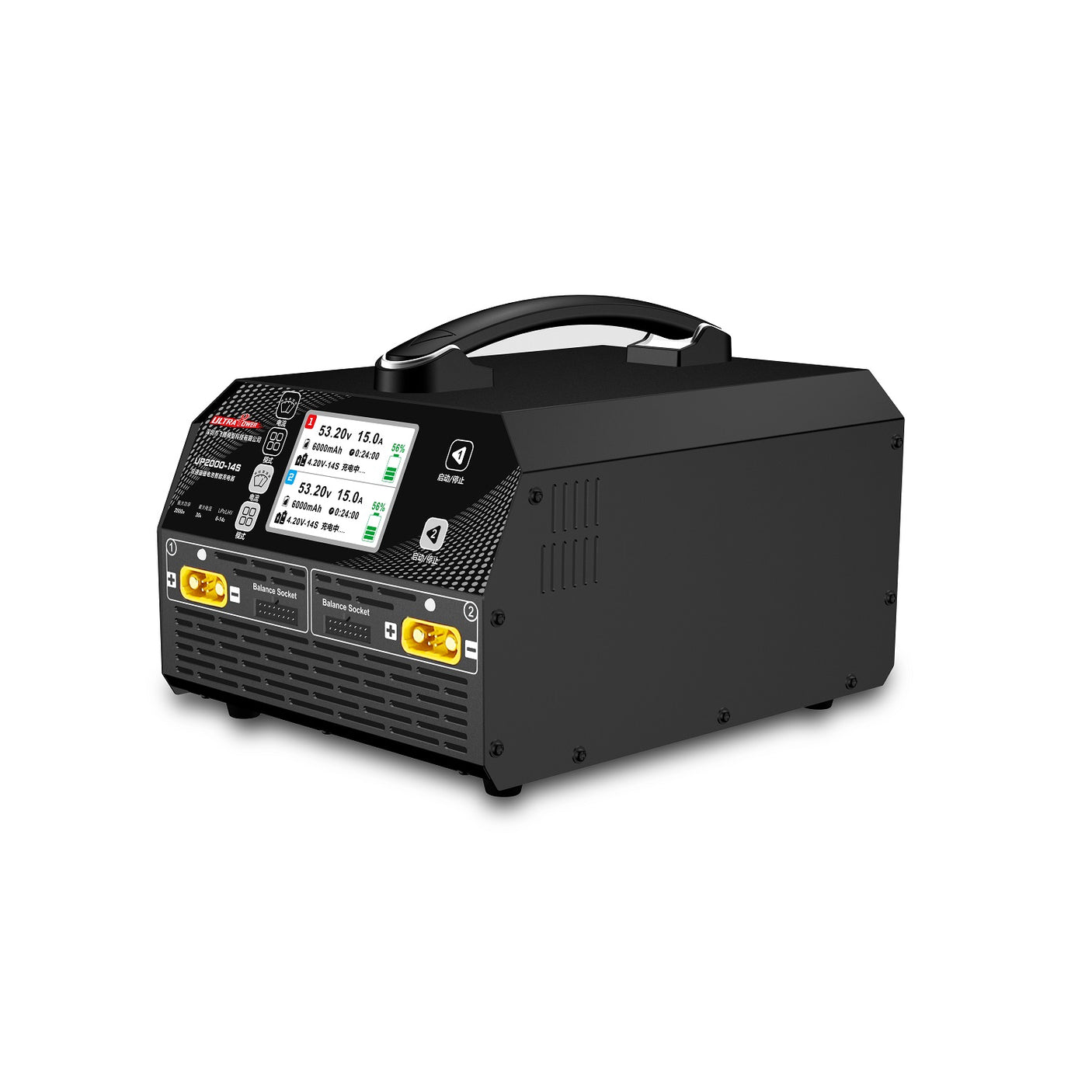 Ultra Power UP2000-14S 2X1000W 28A 6-14S LiPo/LiHV Battery UAV Drone Balance Charger