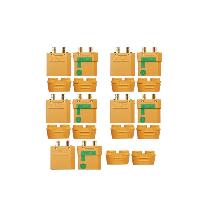 Amass XT90-S Anti-Spark Male Female Connector for Battery, ESC and Charger Lead (5 Pairs)