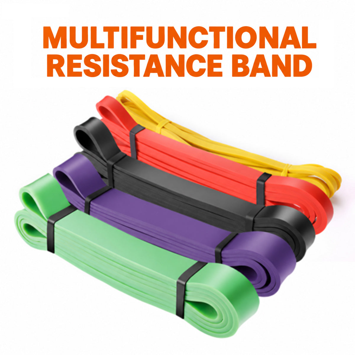 RCWING Pull-Up Assistance Resistance Band – Heavy-Duty Latex Exercise Loop Band