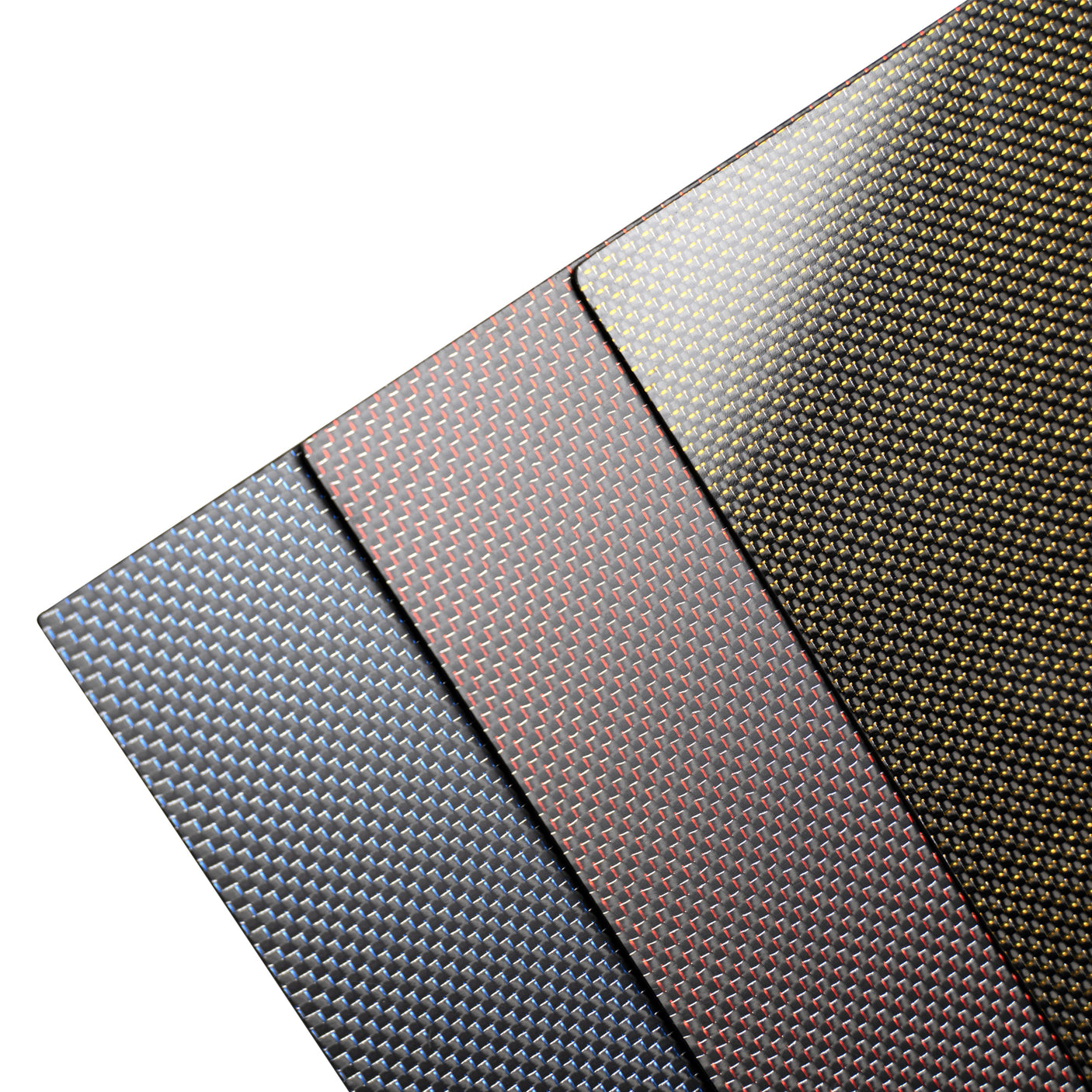 ARRIS 100x250mm 1-6mm Thickness Metallic Red/Blue/Yellow Colored 3K Carbon Fiber Sheet