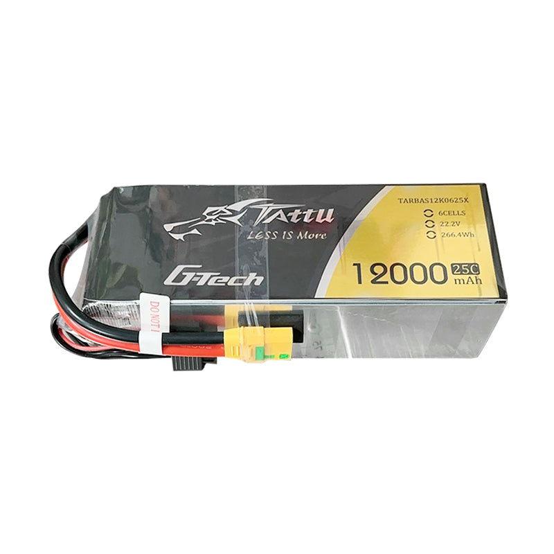 Tattu G-TECH 6S 12000mAh 25C 22.2V Lipo Battery Pack with XT90S plug