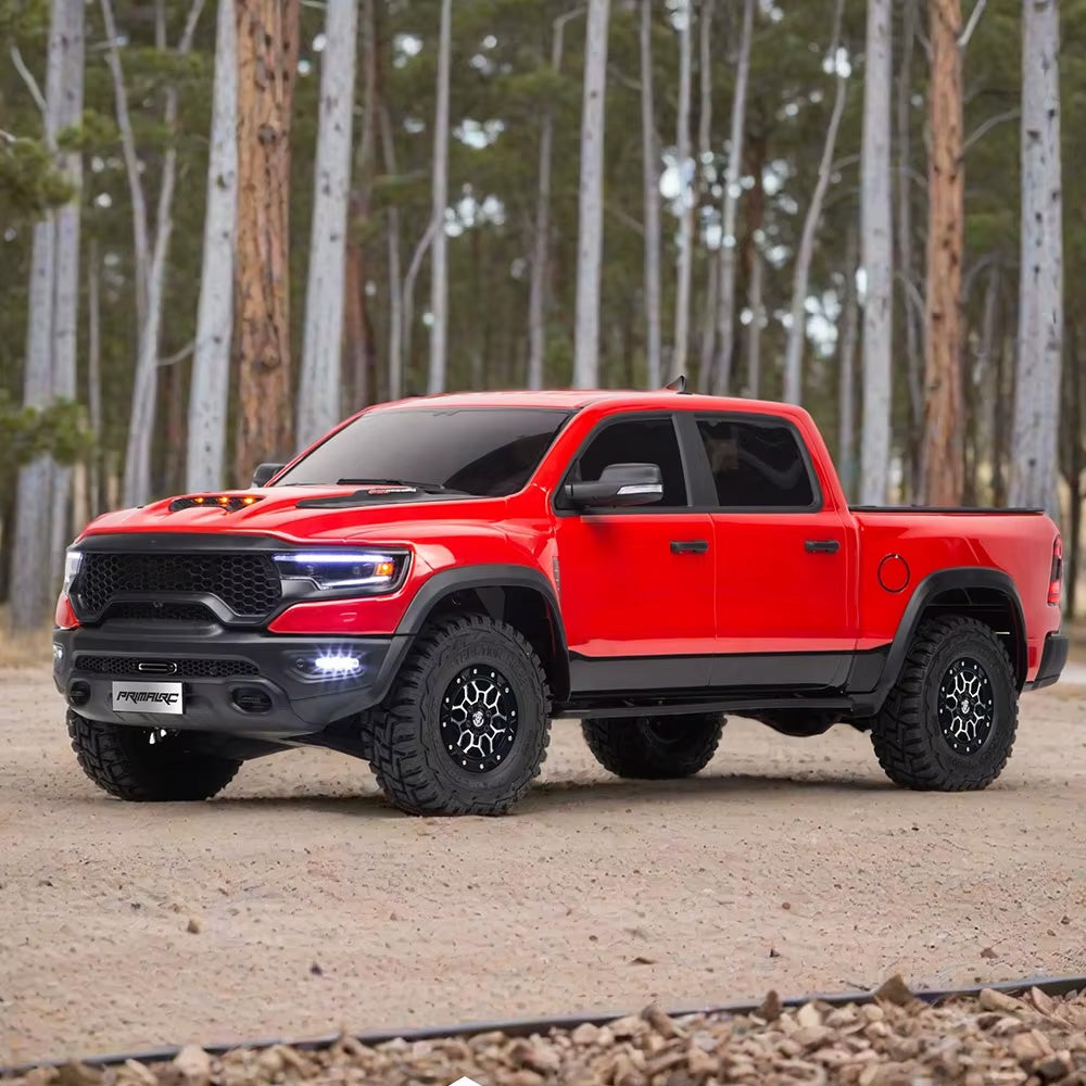 Traction Hobby RAM 1500 1/8 Licensed RC Trail Truck – Brushless FOC, IFS, Selectable AWD & Dual Diff Lock