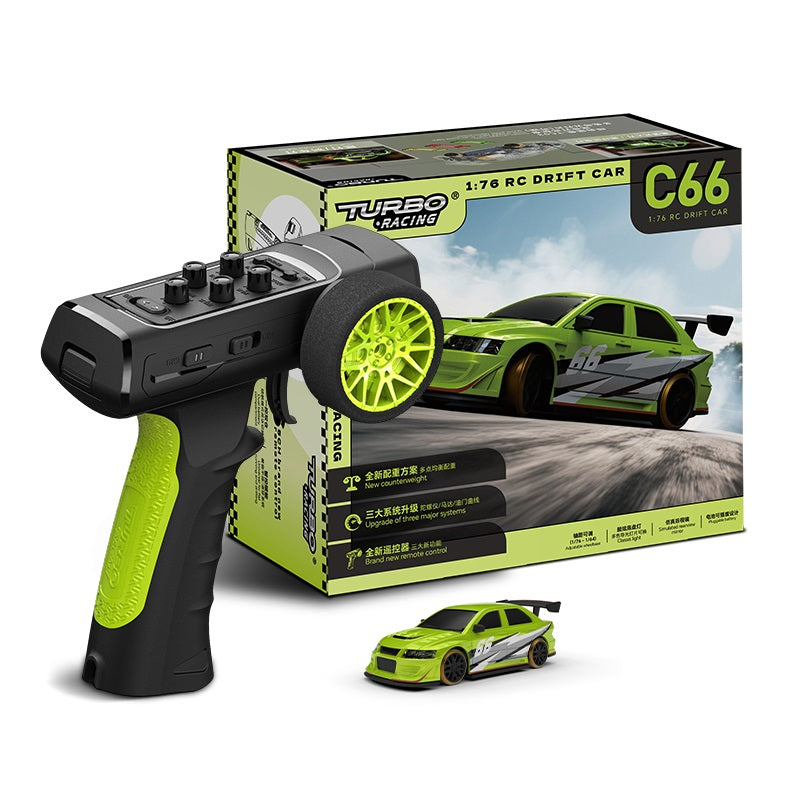 Turbo Racing 1:76 C66 Mini RC Drift Car Remote Controller Car