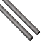 30mm O.D. 24mm I.D. 30x24x500mm 30mm 3K Roll Wrapped 100% Pure Round Carbon Tubes (2 PCS)