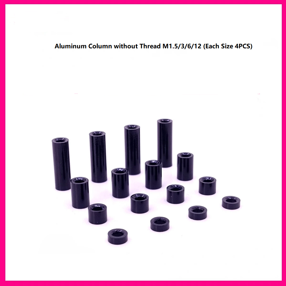 TG Super Magnetic Black Aluminum Column M1.5/3/6/12 for RC Mini