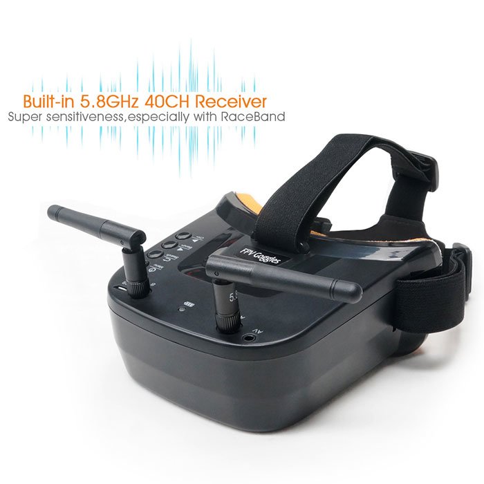 ARRIS VR-009 3 Inch 16:9 480 x 320 Display FPV Goggle with 5.8G 40CH Receiver
