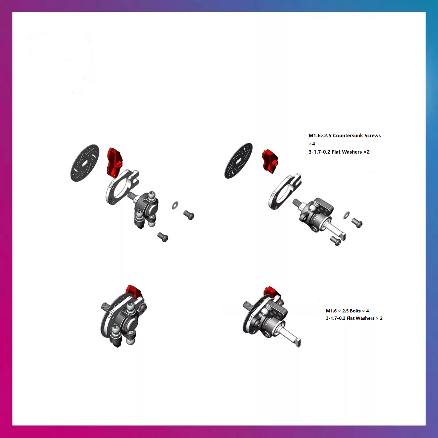 TG Super  20/22mm Caliper 4pcs