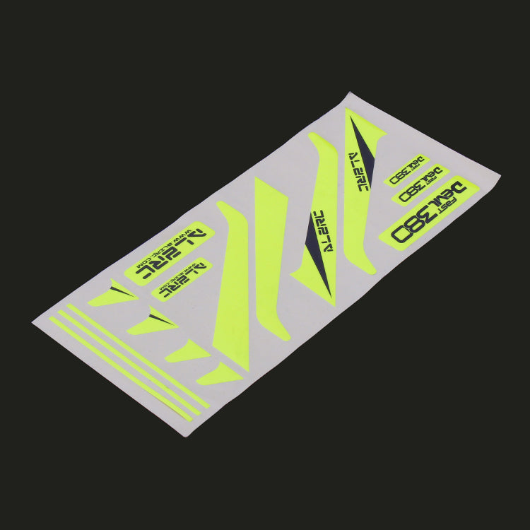 ALZRC Devil 380 FAST Carbon Fiber Vertical Stabilizer Color Sticker Yellow D380F36S-Y