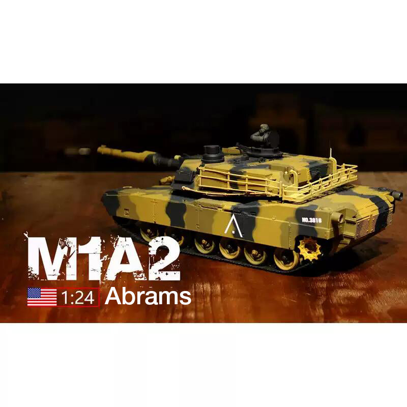 Heng Long 3816 1/24 M1A2 Abrams Desert RC Tank RTR