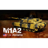 Heng Long 3816 1/24 M1A2 Abrams Desert RC Tank RTR
