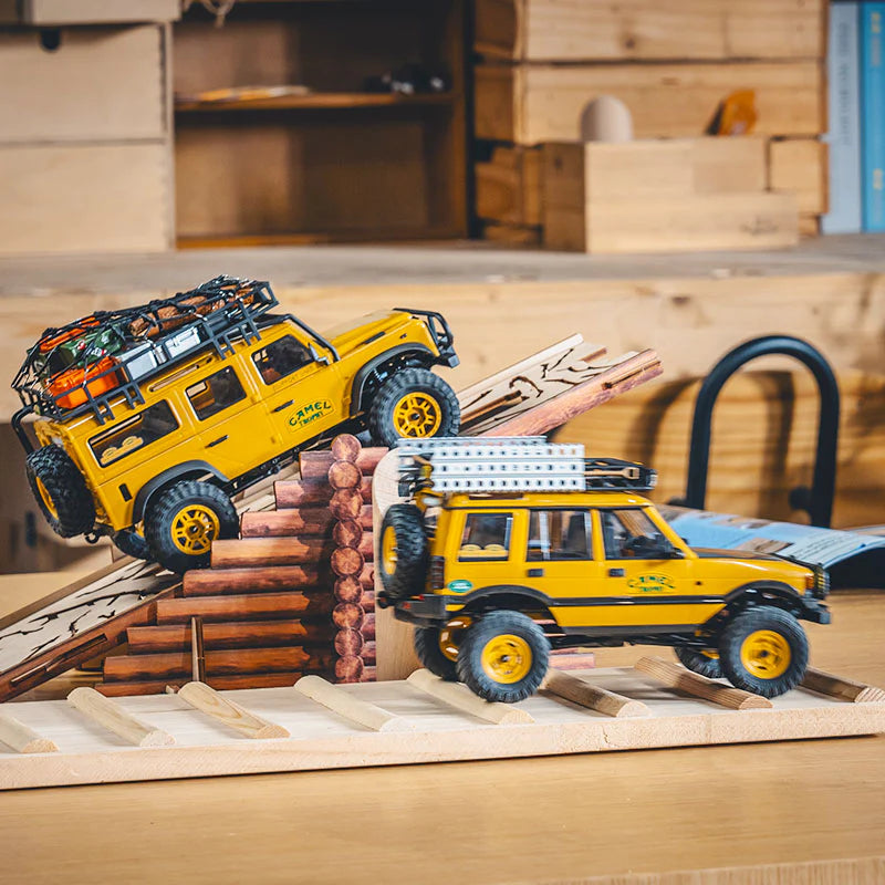 Camel FMS ラジコンカー オフロード イエロー/ブラック FMS 1:24 FCX24M Land Rover Camel Trophy Edition Radio Control Off