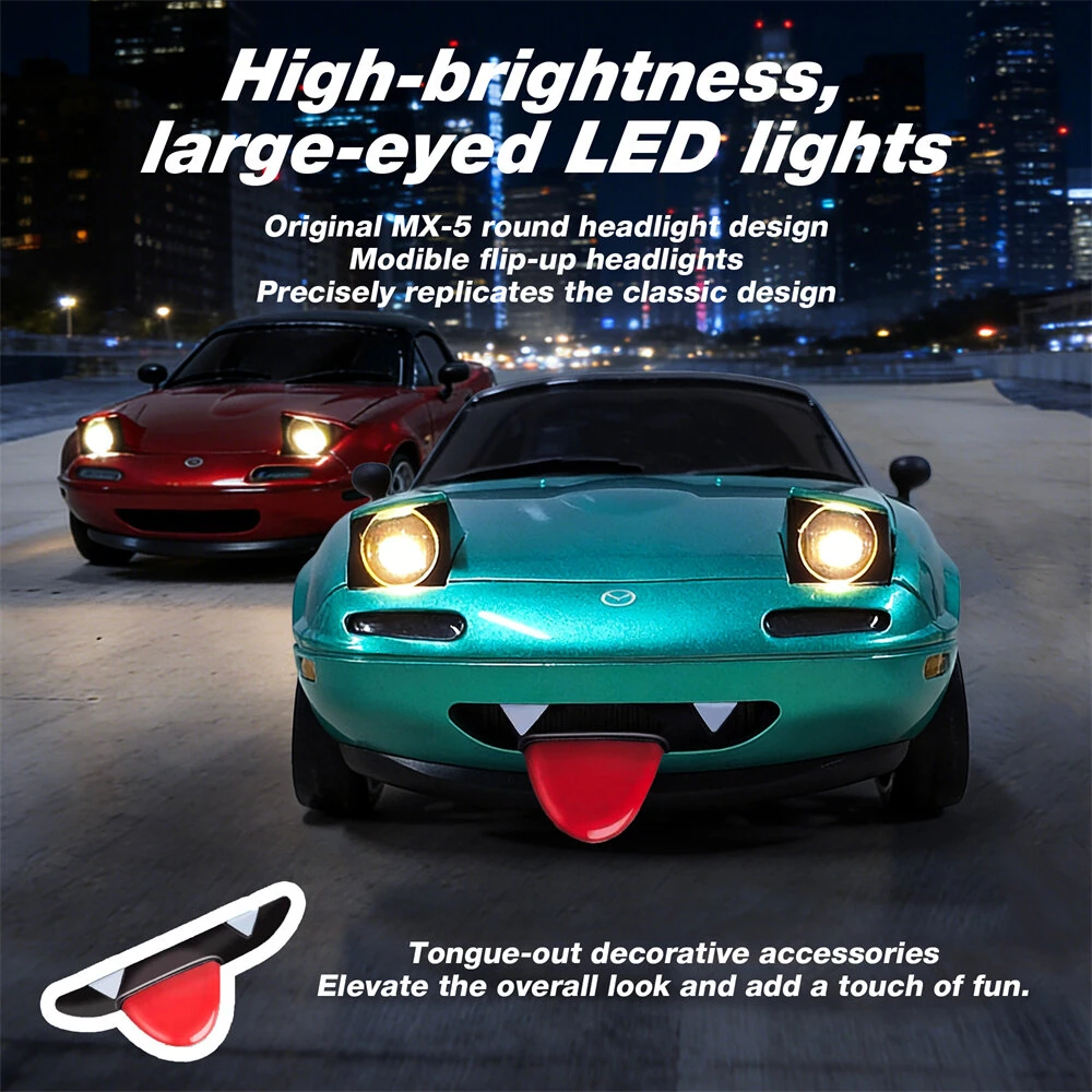 LDRC 1804 1:18 2.4G RWD Mazda MX-5 RC Drift Car RTR with Gyro Full Proportional Remote 10KM/H