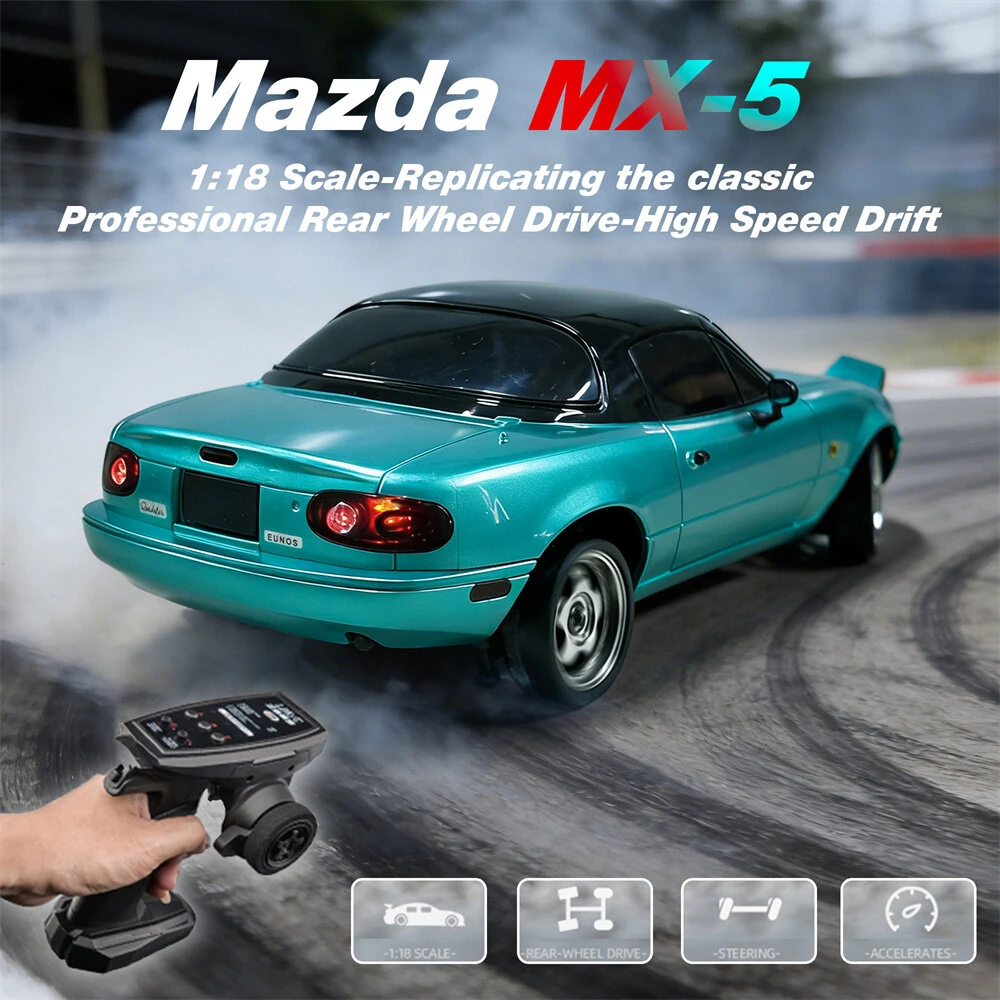 LDRC 1804 1:18 2.4G RWD Mazda MX-5 RC Drift Car RTR with Gyro Full Proportional Remote 10KM/H