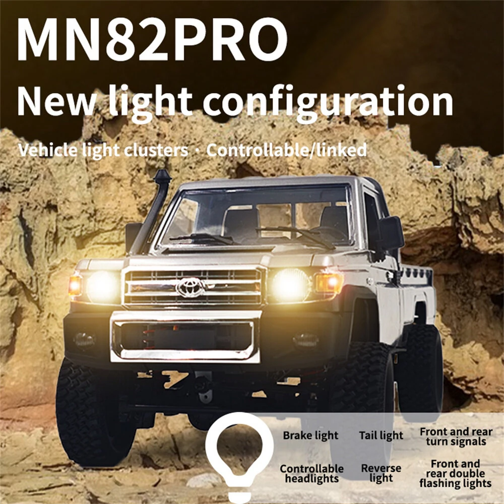 MNRC MN82 PRO 1:12 2.4G 4WD Off-Road Crawler RC Car