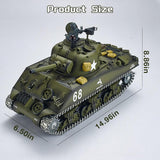 Henglong 1:16  3898-1 Professional US M4A3 Sherman RC Main Battle Tank RTR