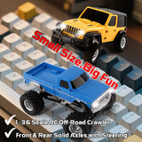 JIABAILE 3601 3602 1:36 4WD Off-Road Mini RC Crawler Car with 2.4G Remote Controller