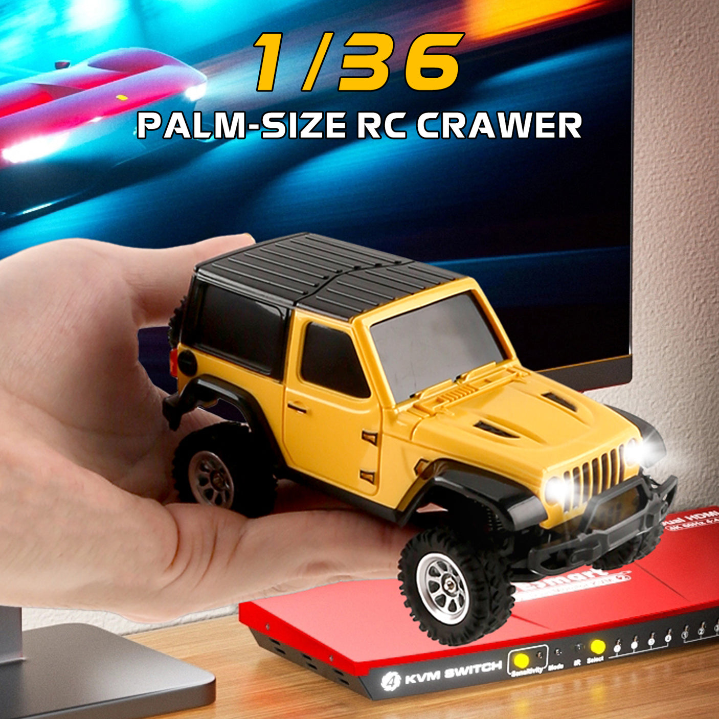 JIABAILE 3601 3602 1:36 4WD Off-Road Mini RC Crawler Car with 2.4G Remote Controller