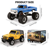 JIABAILE 3601 3602 1:36 4WD Off-Road Mini RC Crawler Car with 2.4G Remote Controller