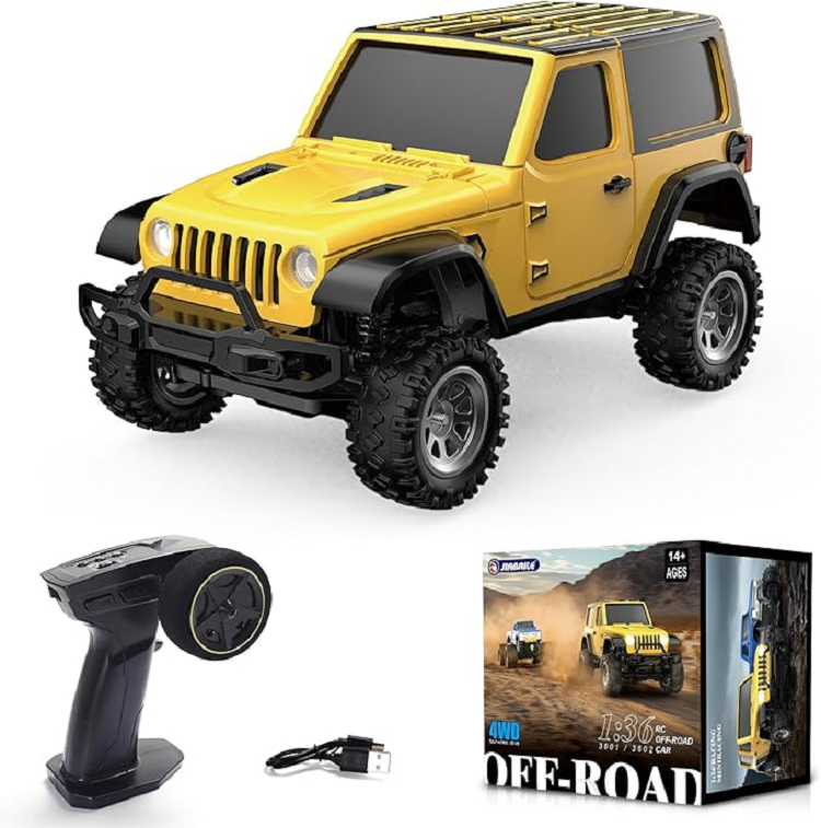 JIABAILE 3601 3602 1:36 4WD Off-Road Mini RC Crawler Car with 2.4G