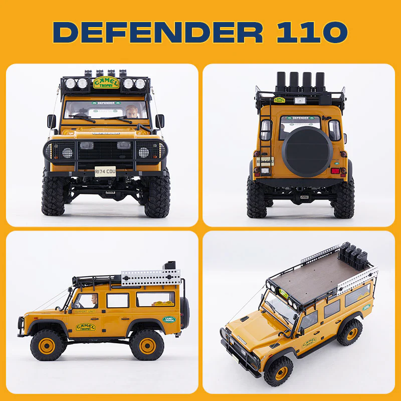 FMS FCX10 1/10 Land Rover Camel Trophy Edition RS Version 4WD Off-Road RC Crawler Truck