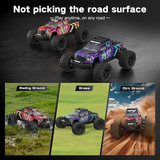 JIUSI PT14R 1/14 4WD Brushless RC Racing Truck High-Speed Off-Road RC Car RTR with 3pcs Battery