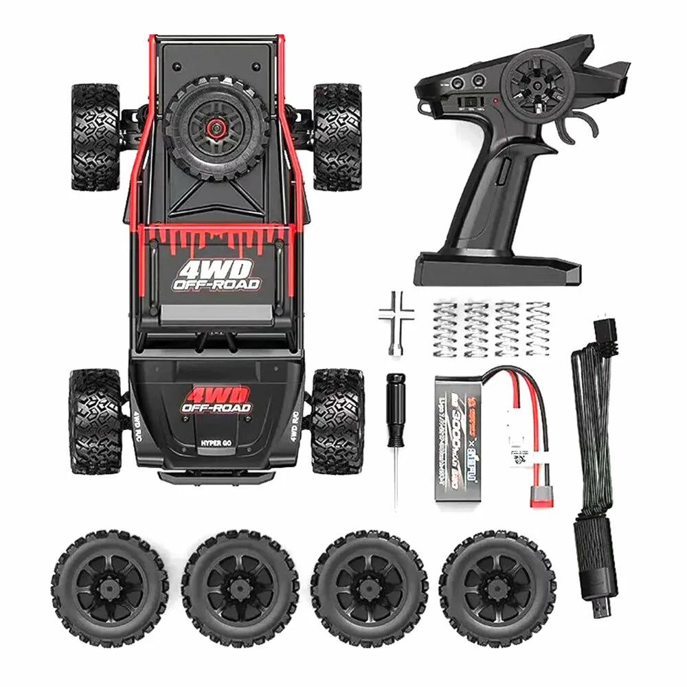 MJX Hyper Go 14209 4WD Off-road Racing Brushless High Speed RC Car Racing Truck 43km/h with 2pcs Batteries