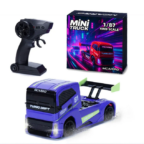 MCARRO MC081 1:87 2.4G 4WD RC Drift Car RTR with Full Proportional RC Semi-Truck Remote Control