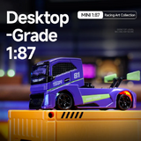 MCARRO MC081 1:87 2.4G 4WD RC Drift Car RTR with Full Proportional RC Semi-Truck Remote Control