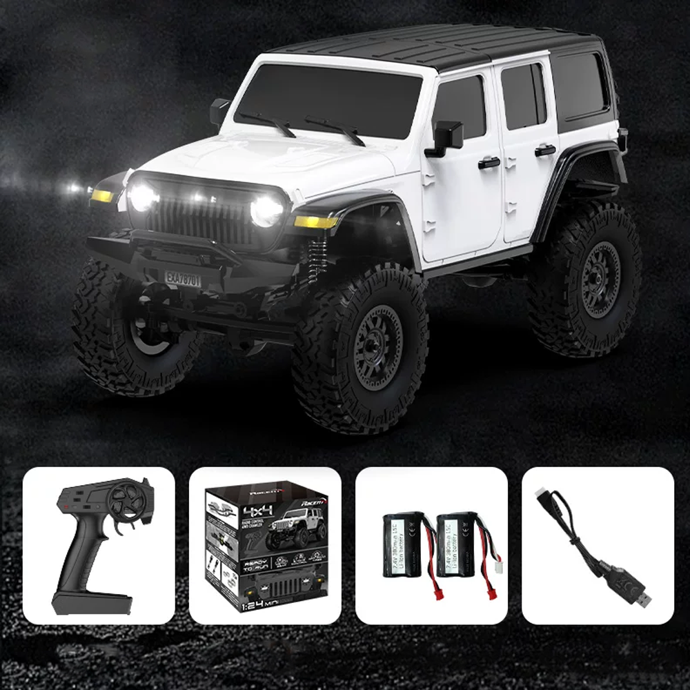 ARRIS RCX24 78701 1:24 2.4G Off Road  4WD RC Rock Crawler Car with 2pcs Batteries
