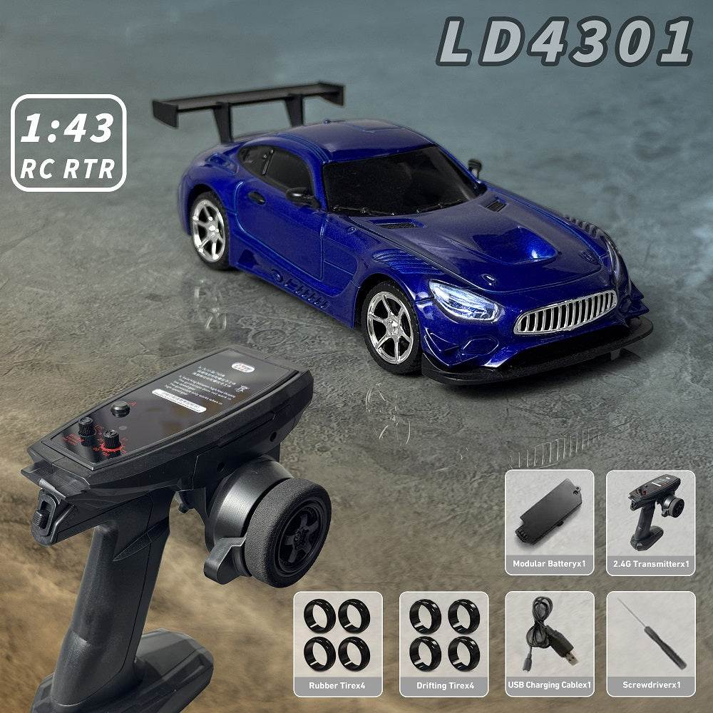 LDRC LD4301 1:43 4WD Full Proportion Mini RC Drifting Car RTR with Gyro 2.4G Remote Control