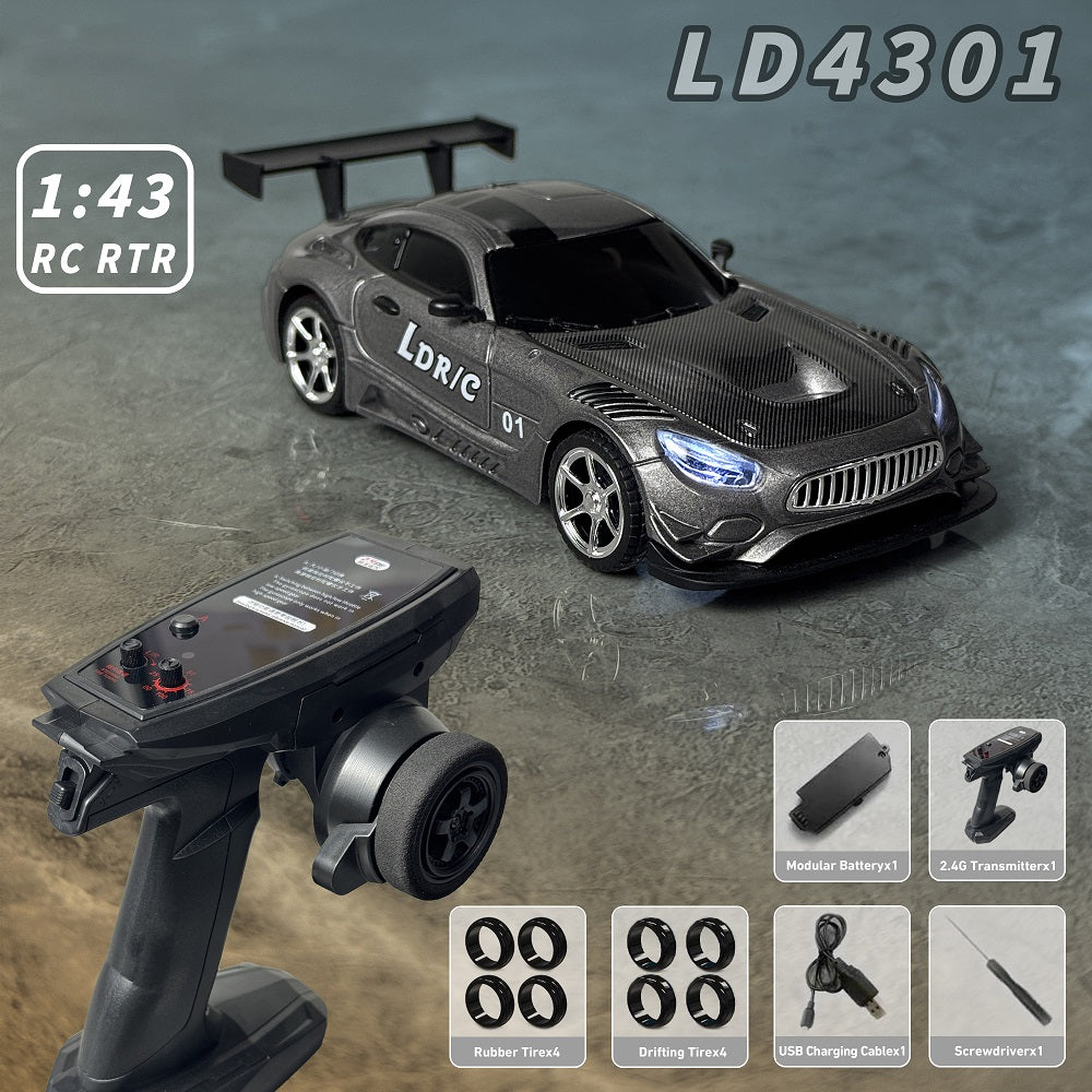 LDRC LD4301 1:43 4WD Full Proportion Mini RC Drifting Car RTR with