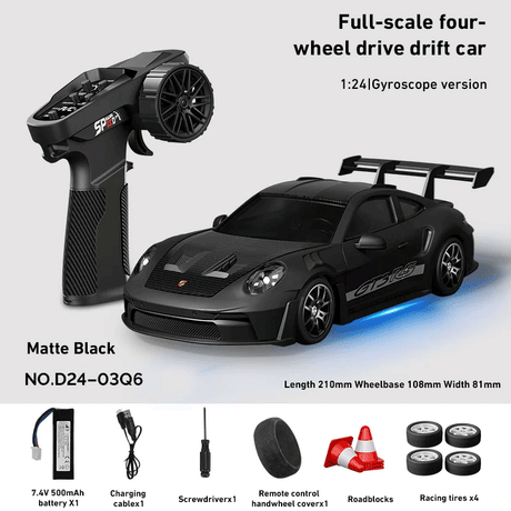 Free Shipping! Hstar D24 1:24 4WD Full Proportional RC Drift Car RTR 25KM/H