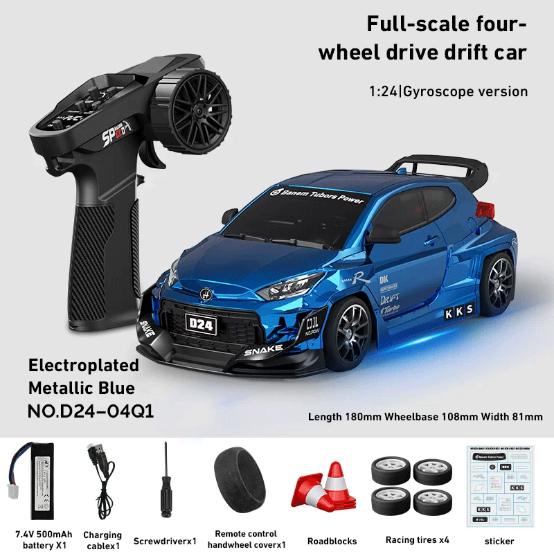 Free Shipping! Hstar D24 1:24 4WD Full Proportional RC Drift Car RTR 25KM/H