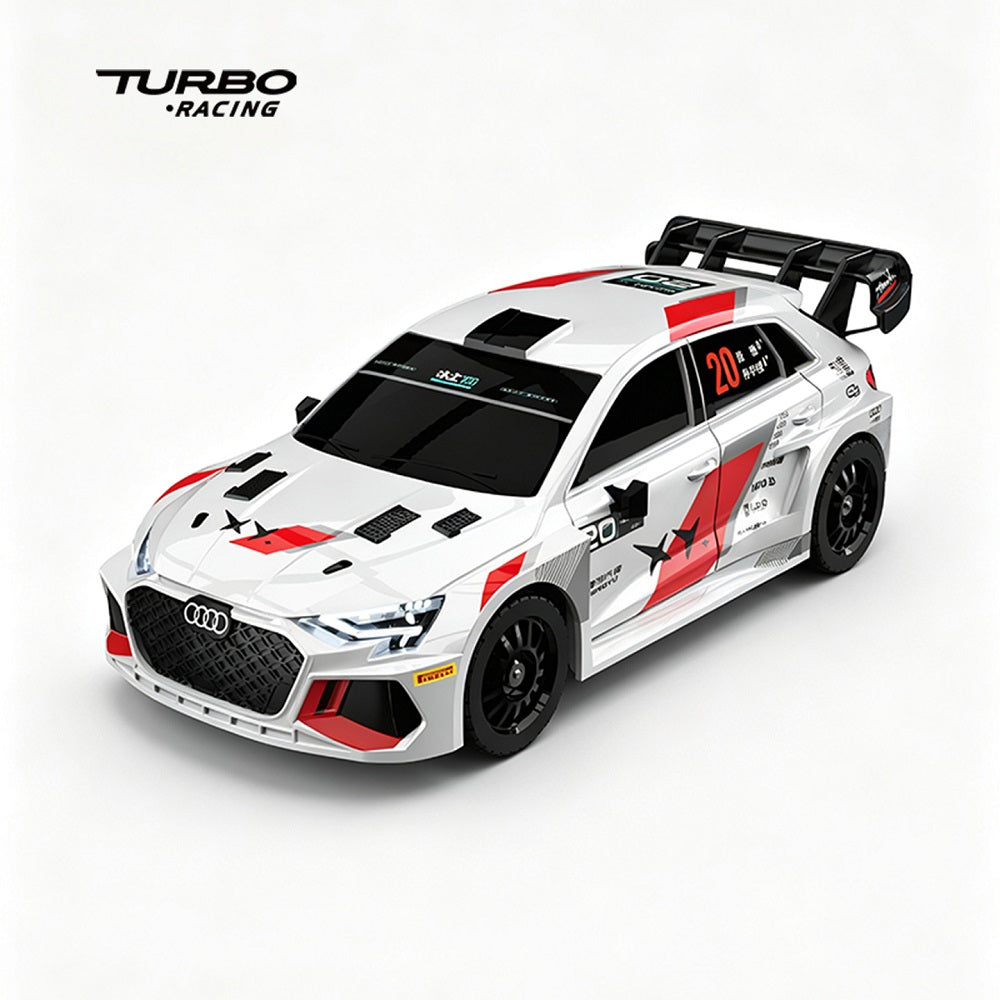 Turbo Racing C90 1:43 RWD Pegasus 3× Audi A3 Dual-IP Collaboration RC Rally Drift Car RTR