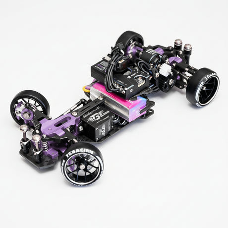 TG Super 1/24 1/28 TT Version TG First RWD Drift Car Chassis with Tires and Electronic Parts