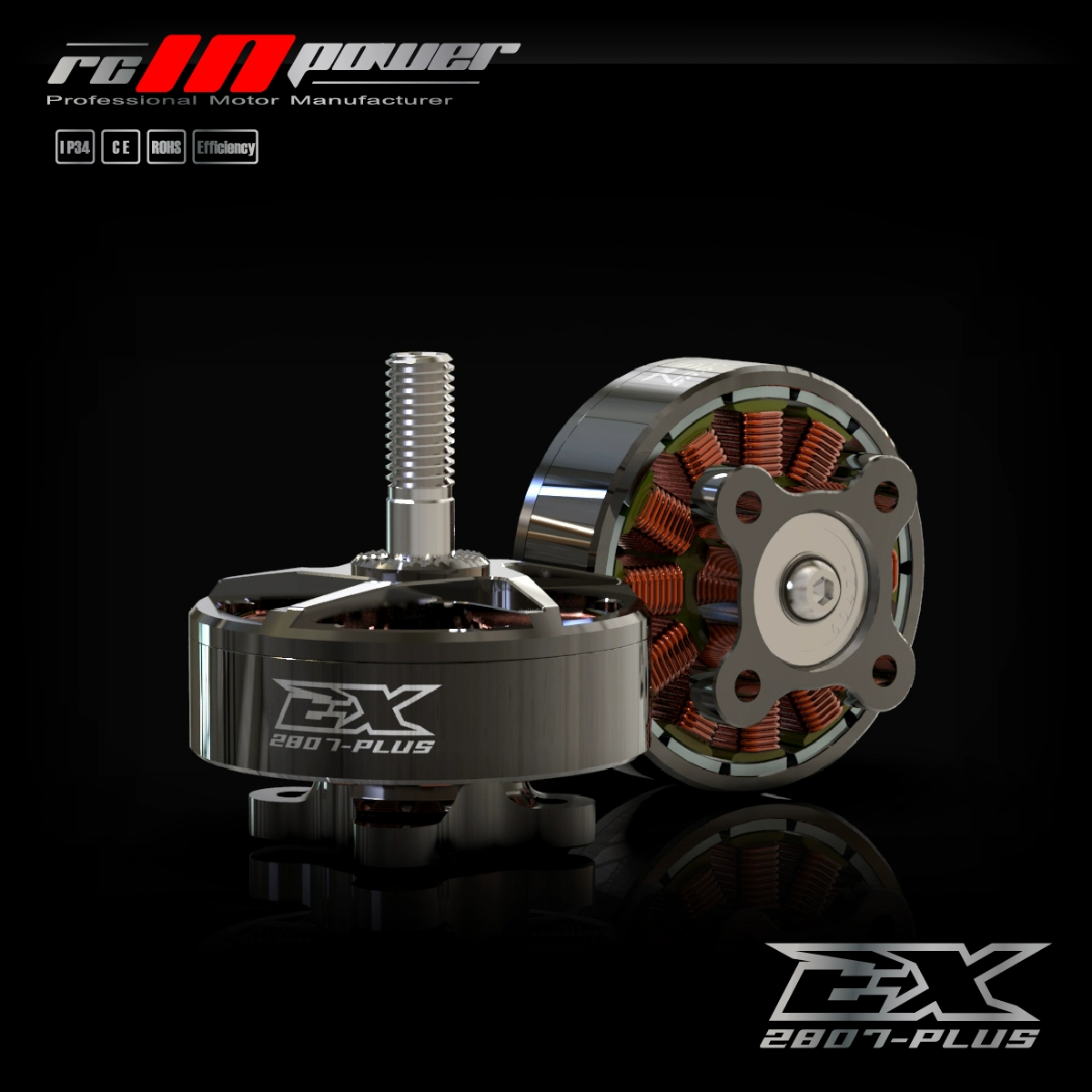 RCinpower EX2807 PLUS 1300KV 4-6S Brushless Motor for Freestyle Drone