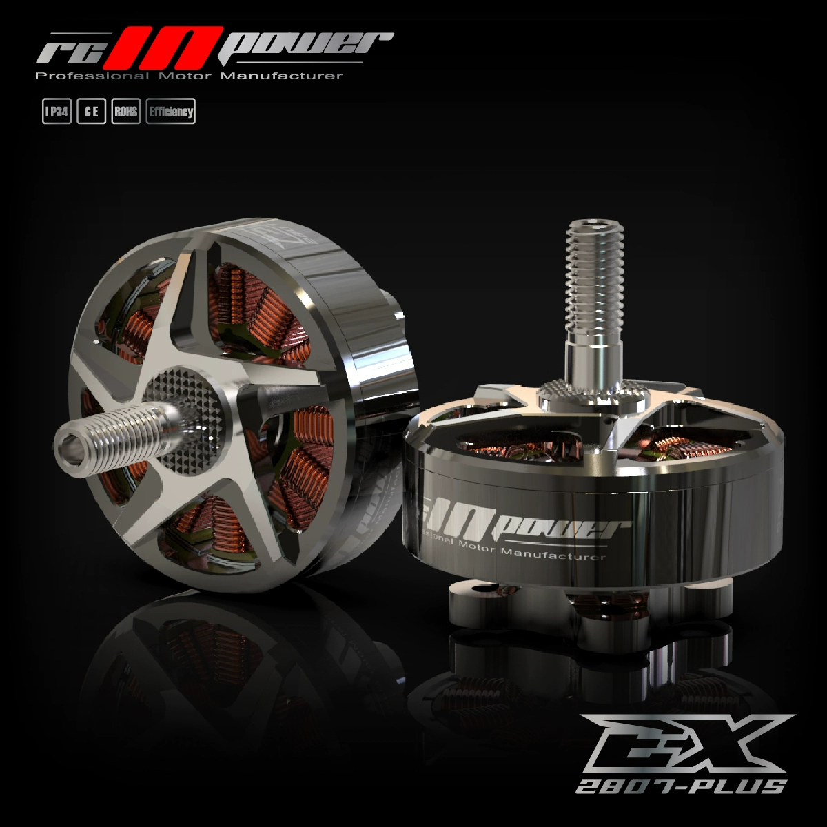 RCinpower EX2807 PLUS 1300KV 4-6S Brushless Motor for Freestyle Drone